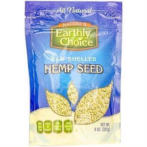 Earthly Choice Raw Shelled Hemp Seed, 8 Oz