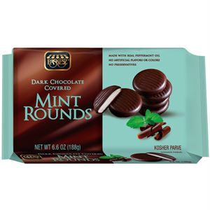 Paskesz Chocolate Mint Rounds, 6.6 Oz