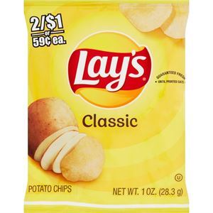 Dvash Lays Potato Chips Classic, 1 Oz