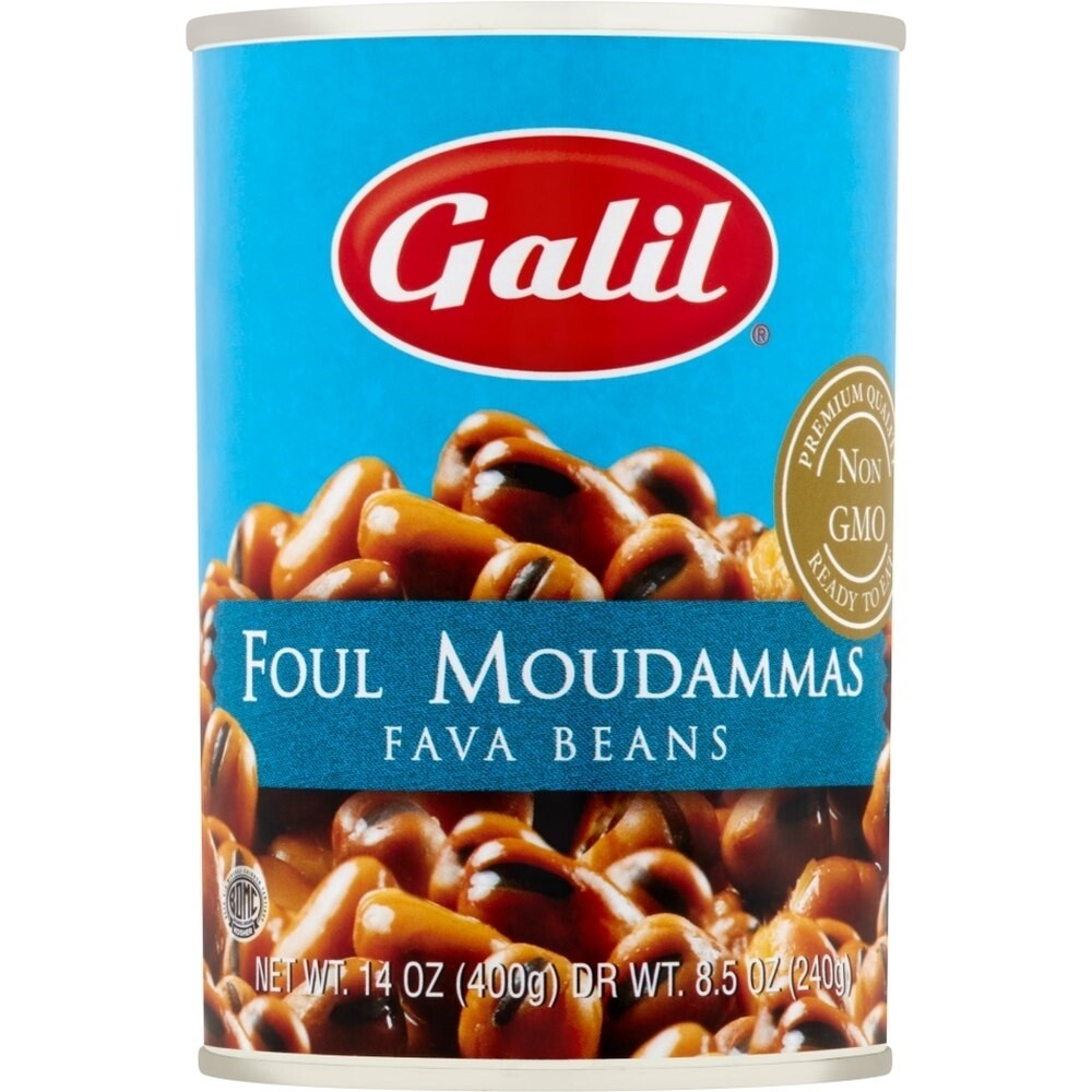 Galil Foul Moudammas Fava Beans, 14 Oz