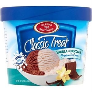 Klein Ice Cream, Vanilla & Chocolate 56 Oz
