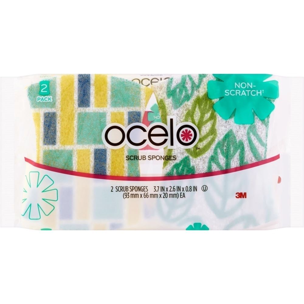 Ocelo Non Scratch Sponge Scrub, 2 Ct