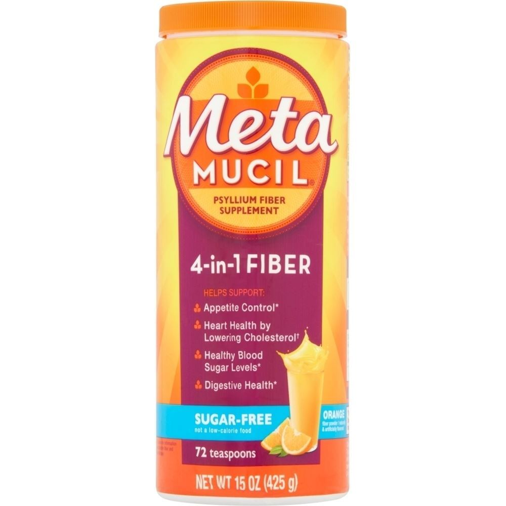 P&G Metamucil Powder Orange Smooth Sugar Free, 72 Ds