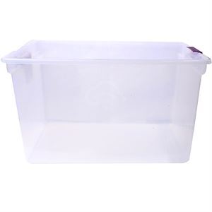 Sterilite Clear-View Latch 66Qt Plum