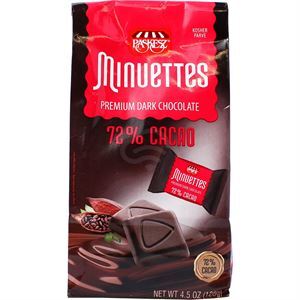 Paskesz Minuettes 72% Cacao Chocolate, 4.5 Oz