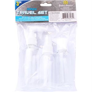 Hanoy Travel Bottle Set, 3 Pc