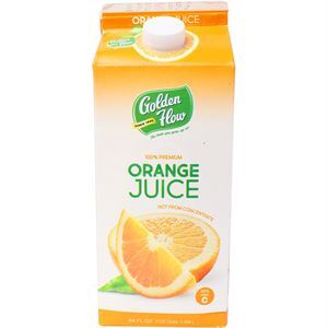 Golden Flow Orange Juice, 64 Oz