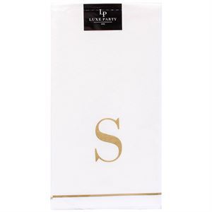 Lp Buffet Napkins W/Letter ""S""  13X16"", 14 Nap