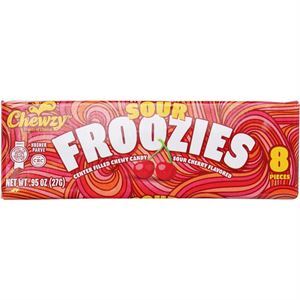 Chewzy Froozies Sour Cherry Candy, 8 Pcs, 0.95 Oz