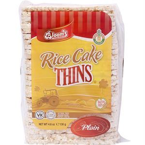 Bloom's Rice Cake Thins Plain, 4.6 Oz