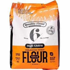 Quality Flour High Gluten Flour Sifted, 6 Lb