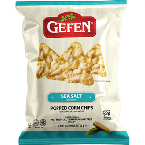 Gefen Popped Corn Chips Sea Salt, 1.1 Oz