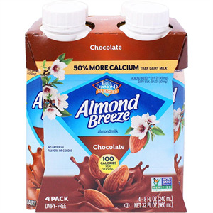 Blue Diamond Almond Breeze Chocolate 4Pk., 8 Oz