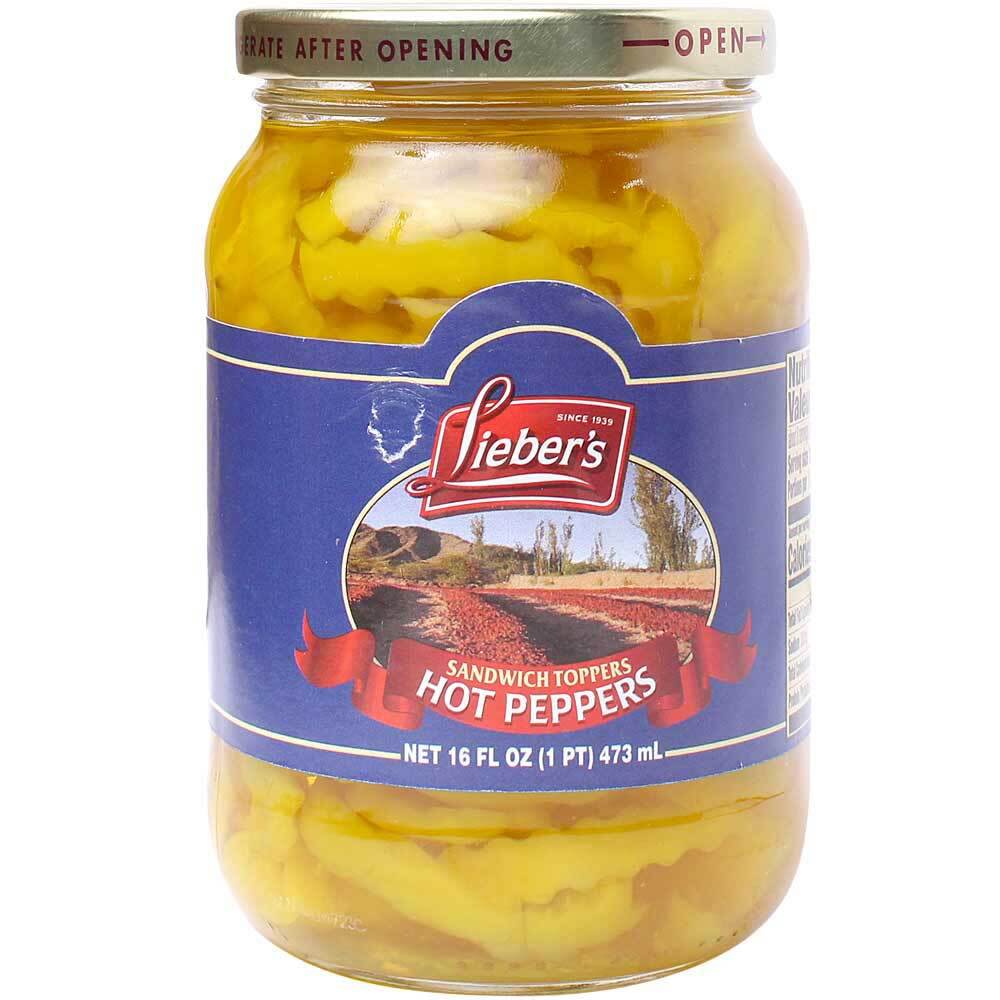 Lieber's Sliced Hot Peppers, 16 Oz