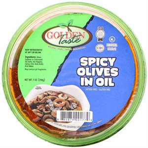 Golden Taste Spicy Olives, 7.5 Oz