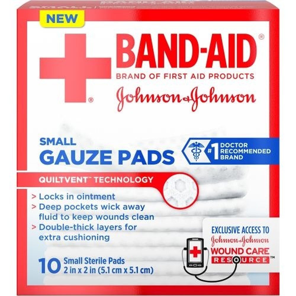 Jhonson Gauze Pads 2 Inch, 10 Bnd
