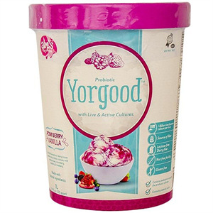 Abe's Ice Cream Vanilla Pom Berry D/Free, 32 Oz