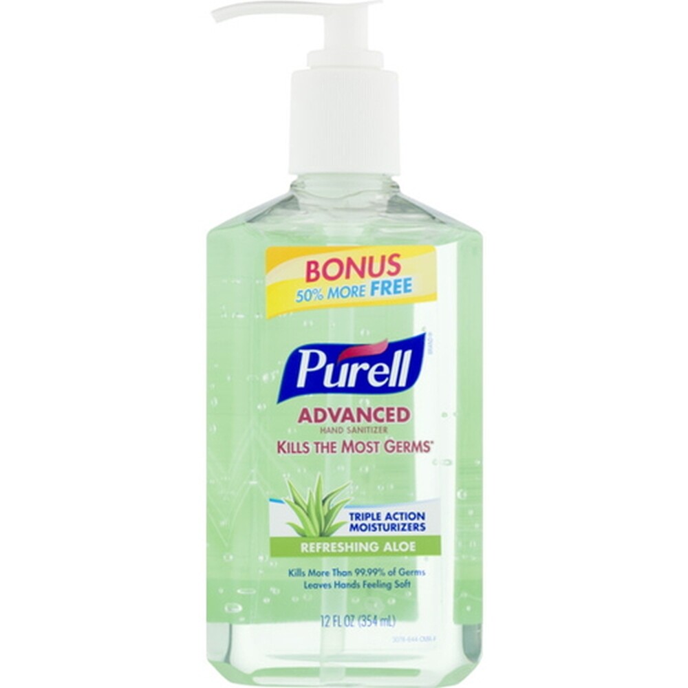 Gojo Purell Hand Sanitizer W/Aloe, 8 Oz