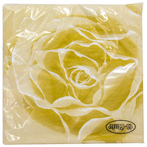 Gold Roses Lunch Napkin