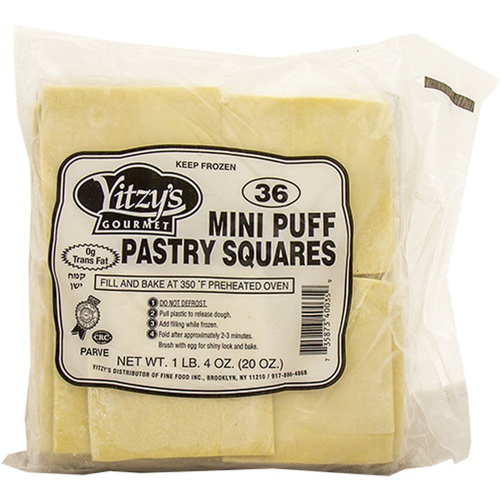 ■ffroi■ pastry pastry Yitzy's Puff Pastry Squares Mini 36 Ct, 20 Oz