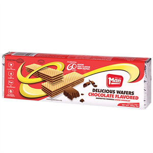 Man Wafers Chocolate Flavor, 7 Oz