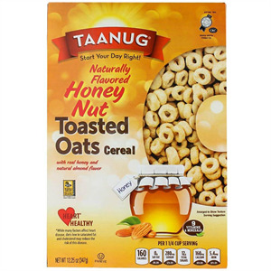 Taanug Honeynut Toasted Oats, 14 Oz