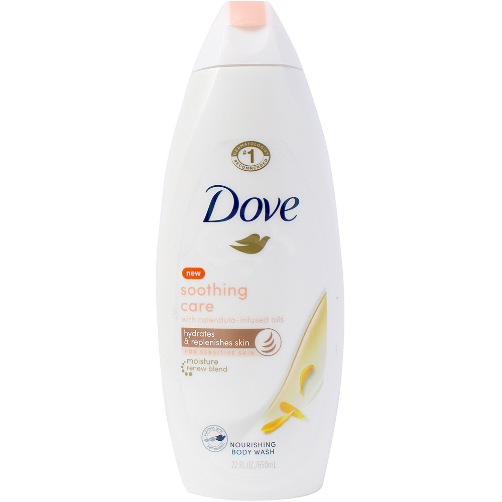 Dove Body Wash Soothing Care, 22 Oz