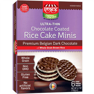 Paskesz Rice Cake Minis Chocolate Coat, 6 Pk