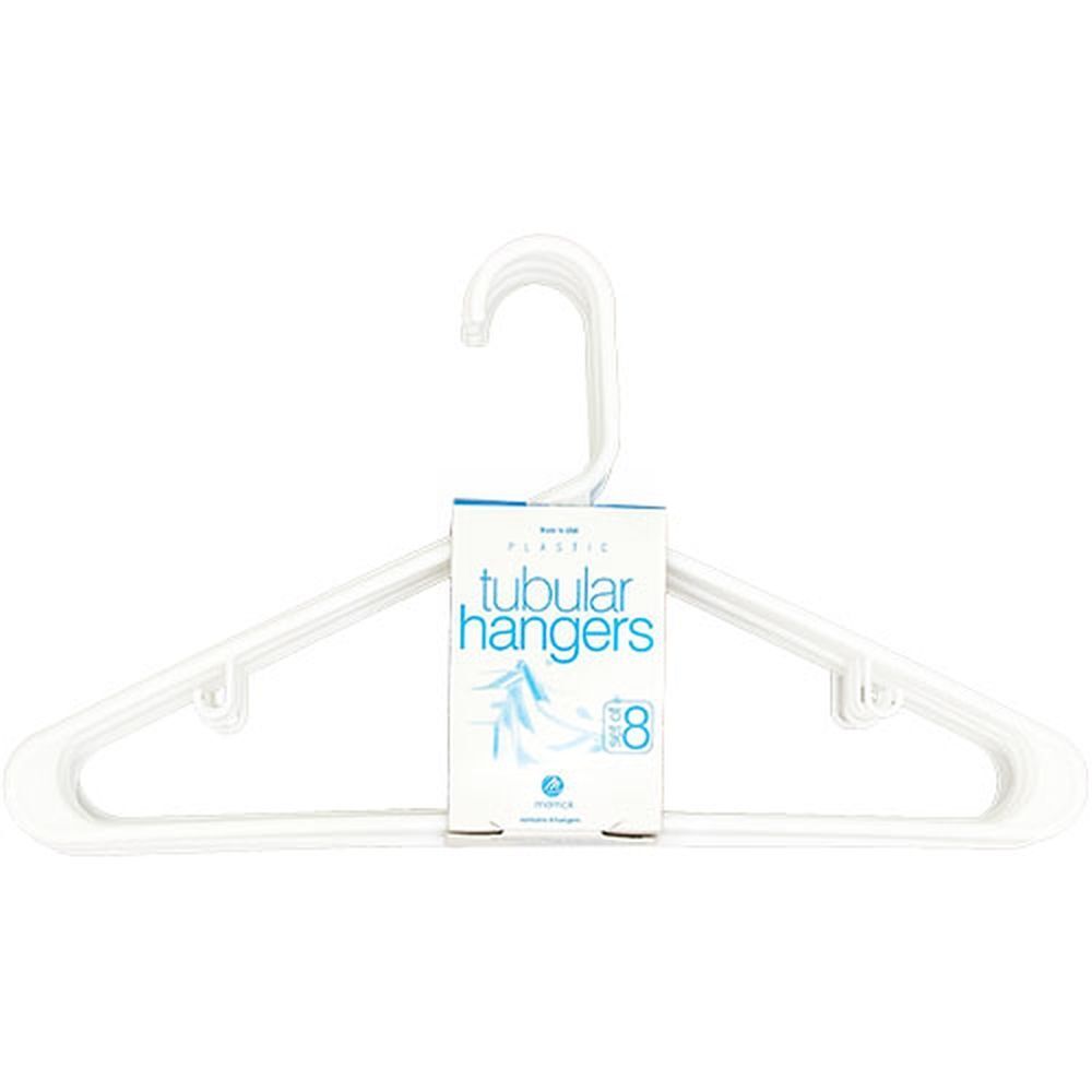Merrick Hangers Plastic White, 8 Pc
