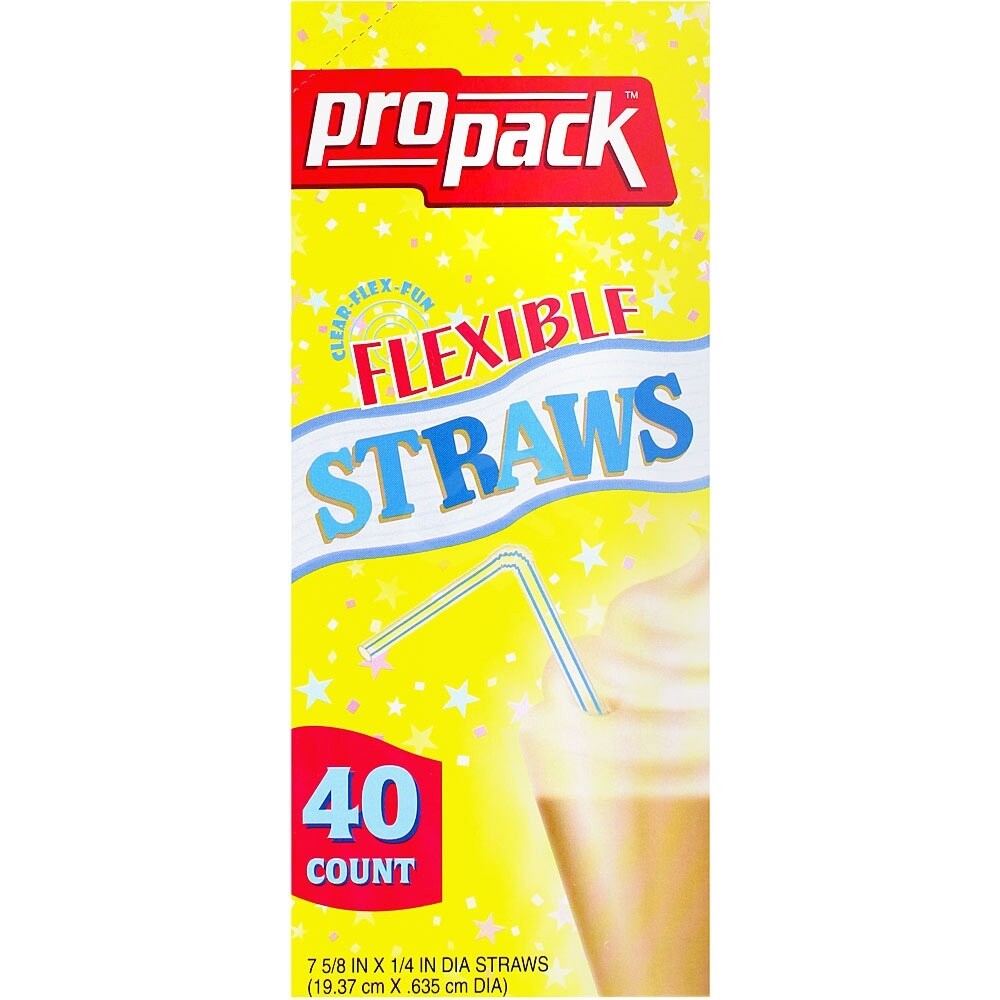Hanamal Flexible Straws, 40 Ct