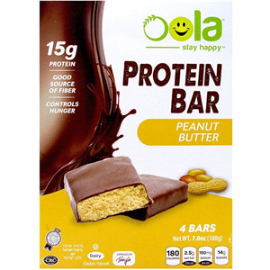 Oola Protein Bar Peanut Butter, 4 Bar