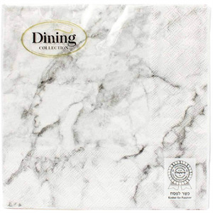 Dining Collecti Printed Lunch Napkins Marble, 20 Pc