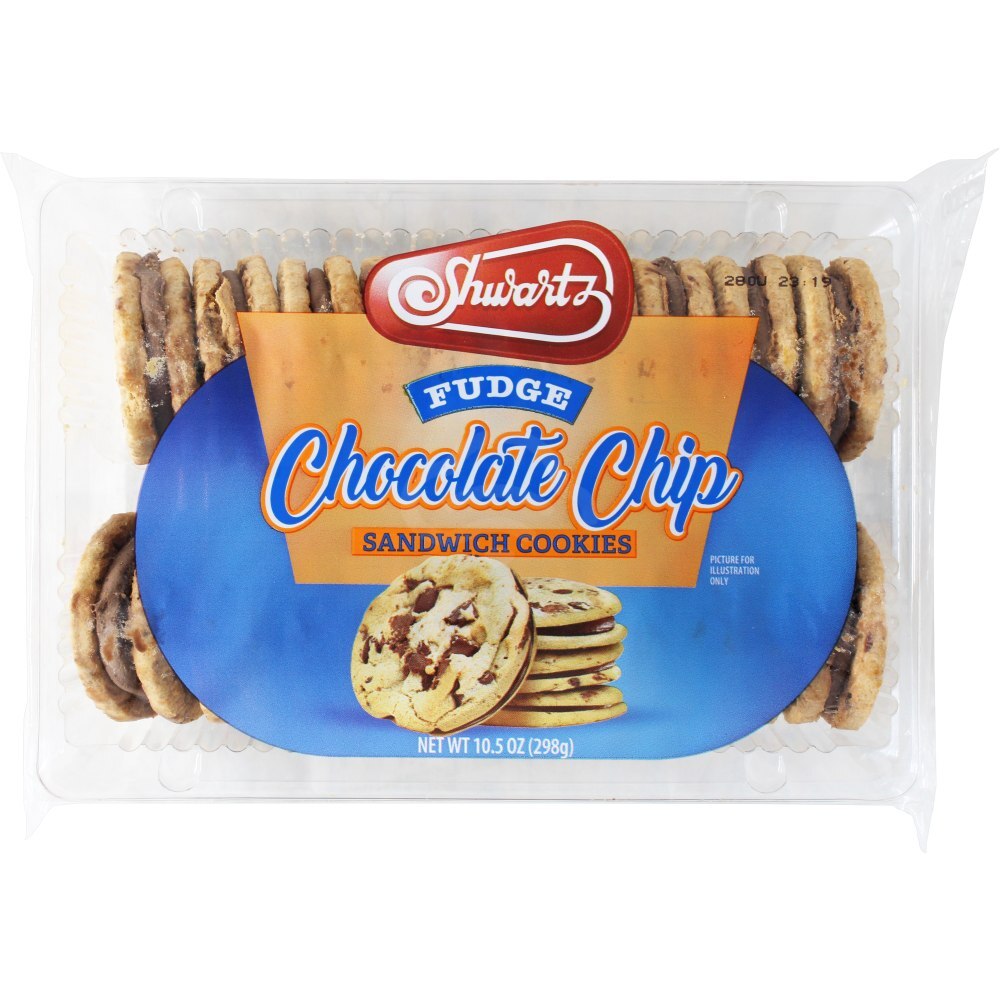 クッキー　0808 Schwartz Fudge Choc Chip Cookies, 10.5 Oz | RocklandKosher.com