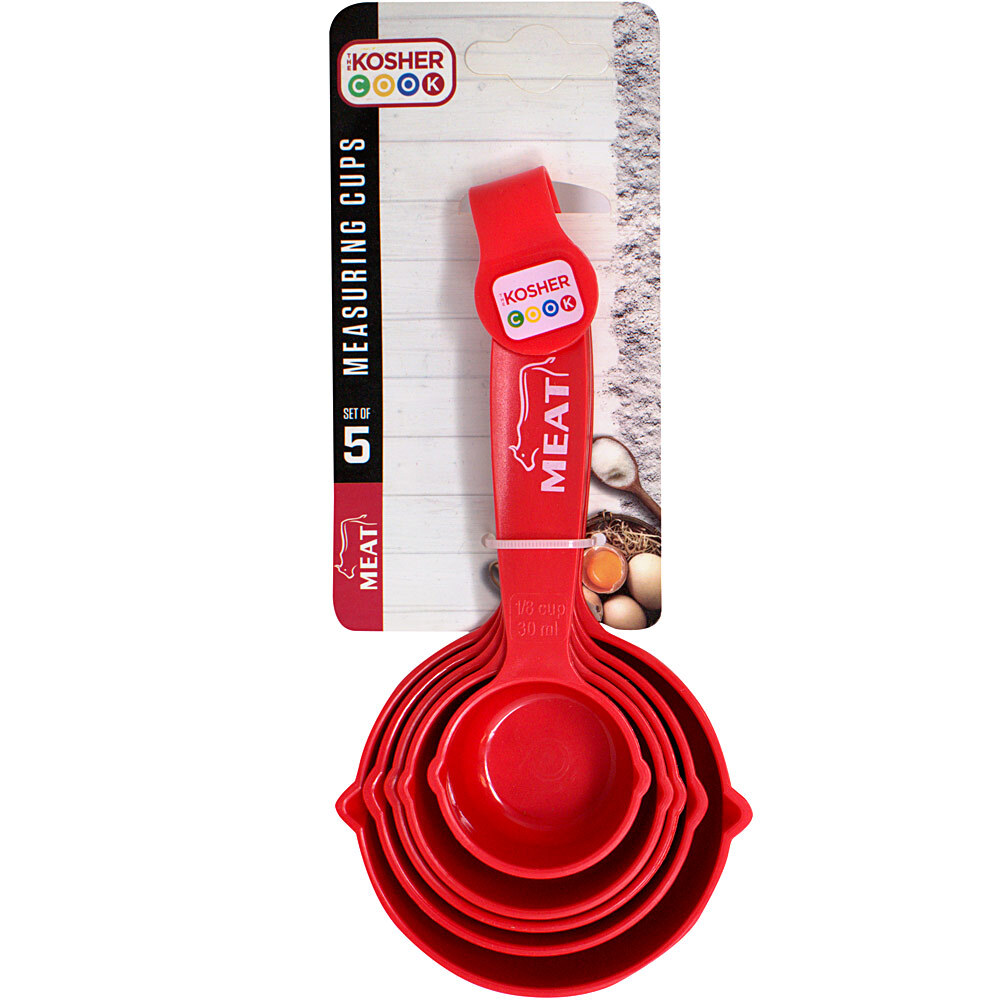 The Kosher Cook Kosher Measuring Scoops Meat, 5 Pc