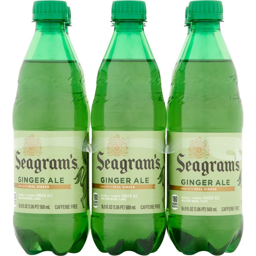 Coca Cola 16.9 Oz. Seagrams Ginger Ale 6