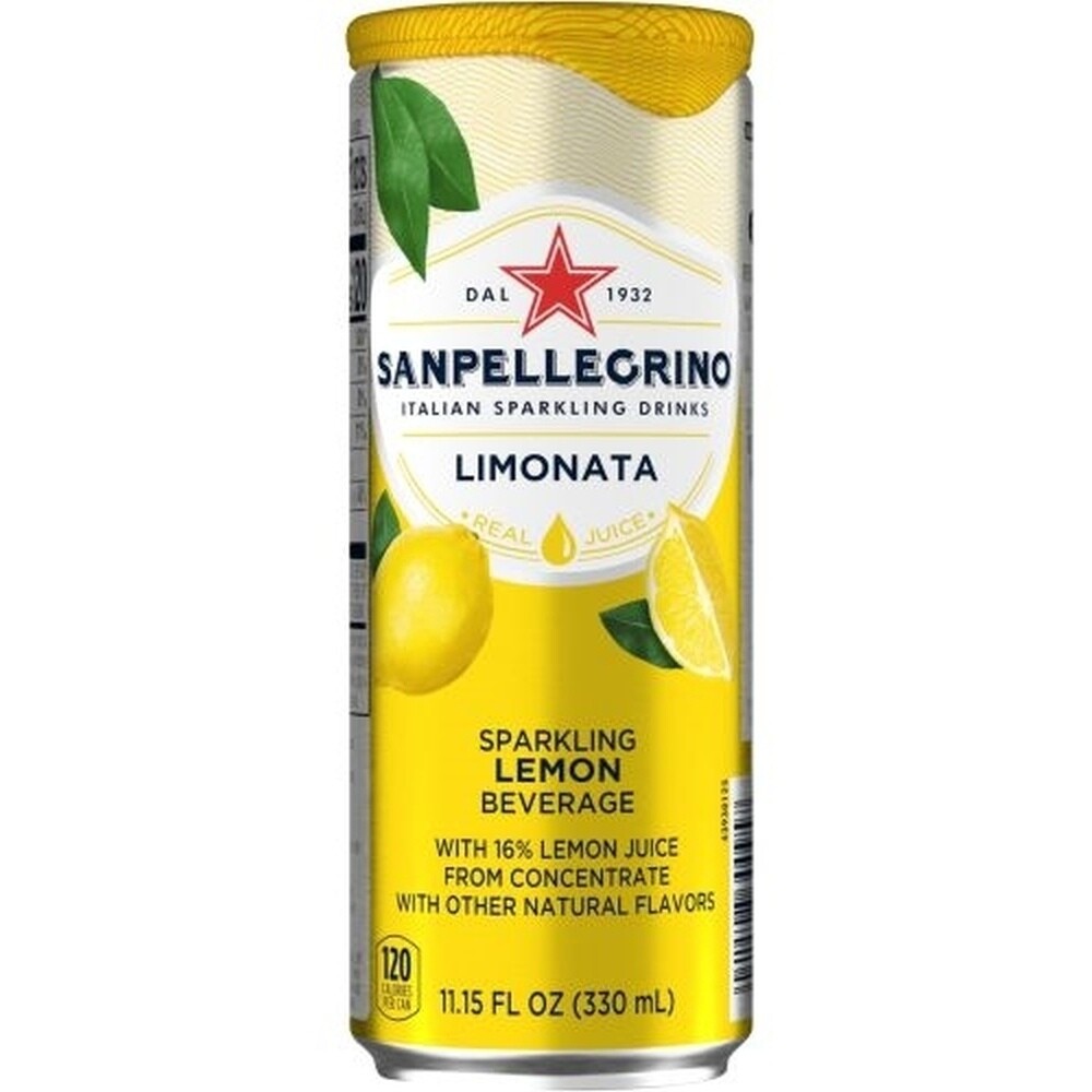 Sanpellegrino Can Sparkling Lemon Limonata, 11.15 Oz