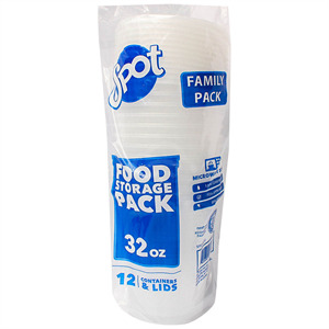 Spot Containers W/Lid 32Oz., 12 Pc