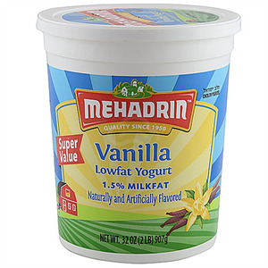 Mehadrin Vanilla Yogurt, 32 Oz