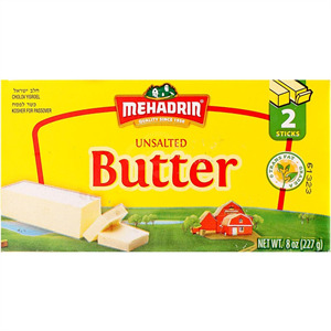 Mehadrin Butter Stick 2 Pk, 8 Oz