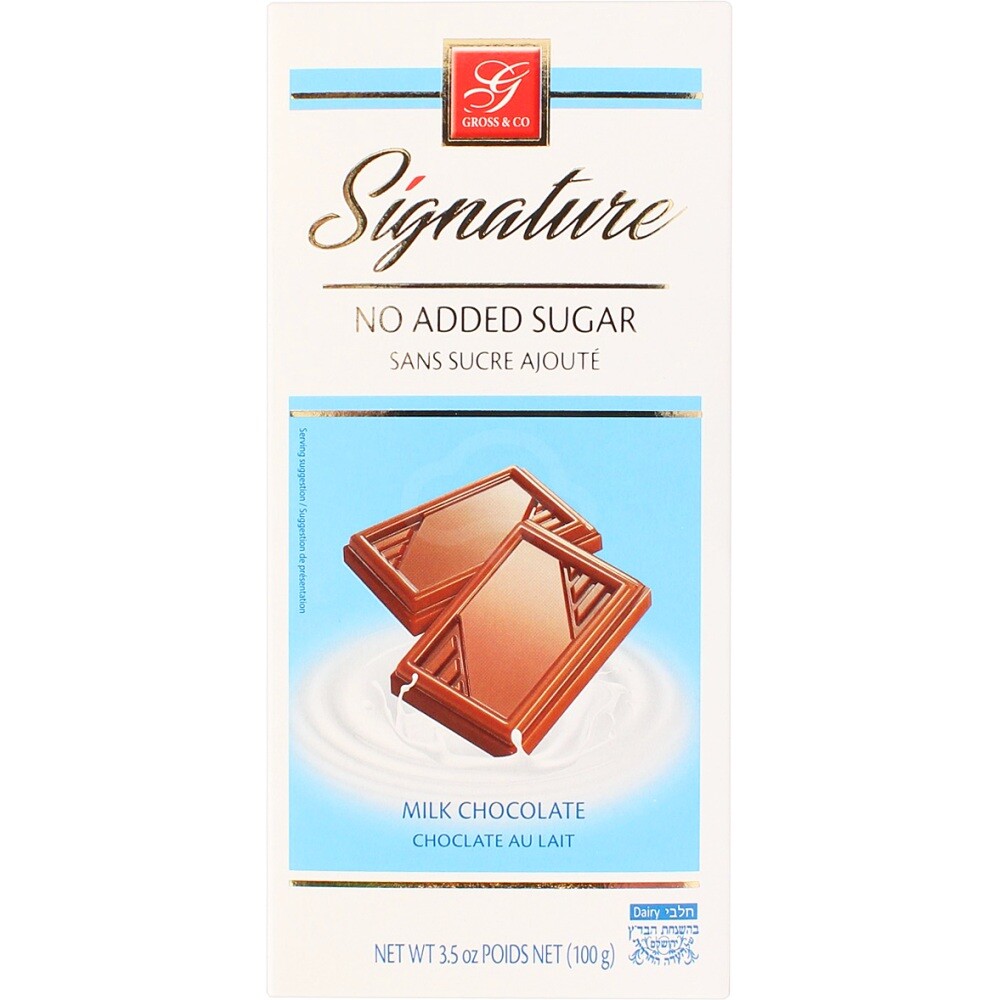 Gross & Co. Milk Chocolate Sf, 3.5 Oz