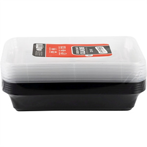 Plastic House Bento Lunch Boxes 28Oz., 6 Ct