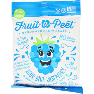 Pure Bites Fruit N' Peel Sour Blue Raspb, 1 Oz