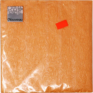 Nouveau Orange Deco Napkins, 20 Pc
