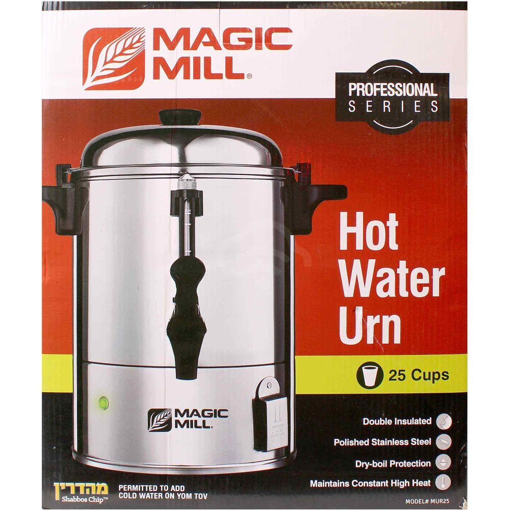 Magic Mill Hot Water Pot 25 Cup S/S Dbl/Insulated