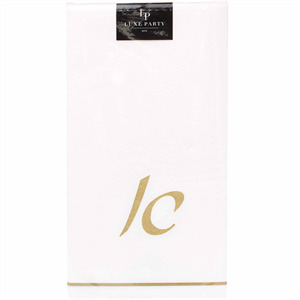 Luxe Party Buffet Napkins W/Letter "Alef", 14 Ct
