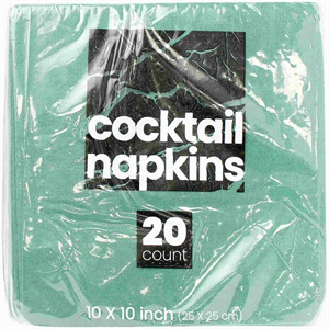 Blue Sky Trading Cocktail Napkins Green, 20 Ct