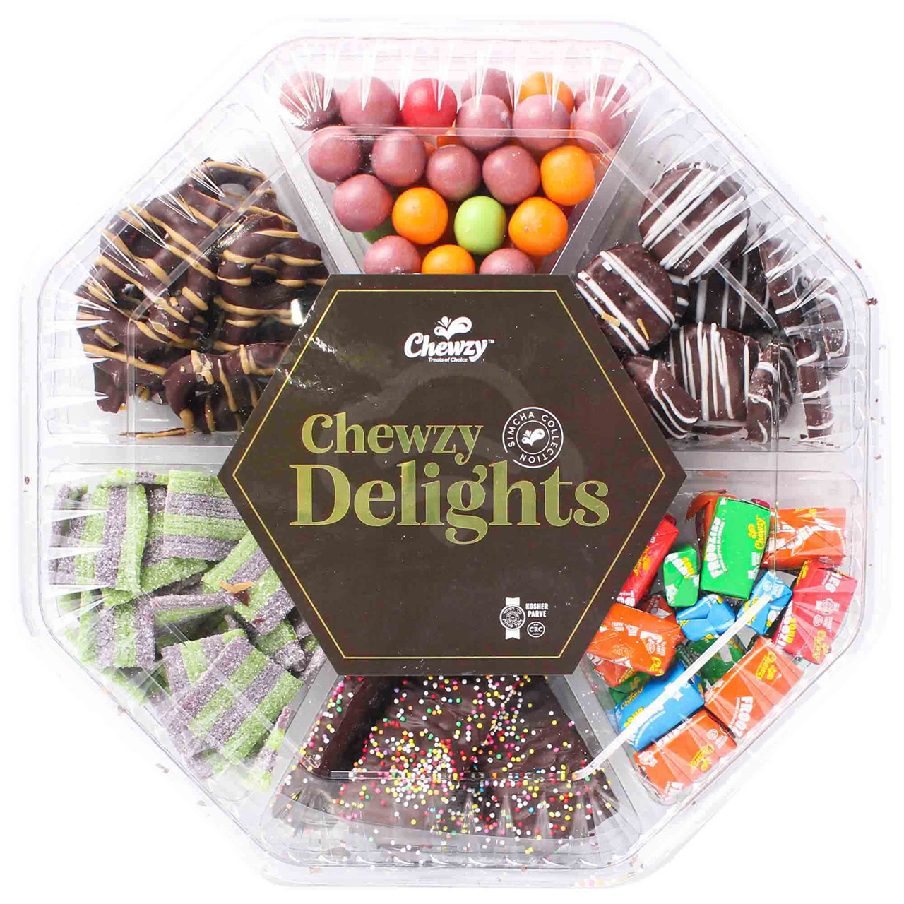 チュニジア  28枚セット Chewzy Chocolate & Candy 7-Sec Platter, 17.5 Oz | RocklandKosher