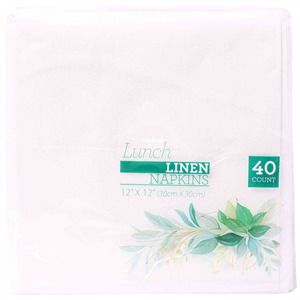 Linen Touch Linen Lunch Napkins, 40 Ct