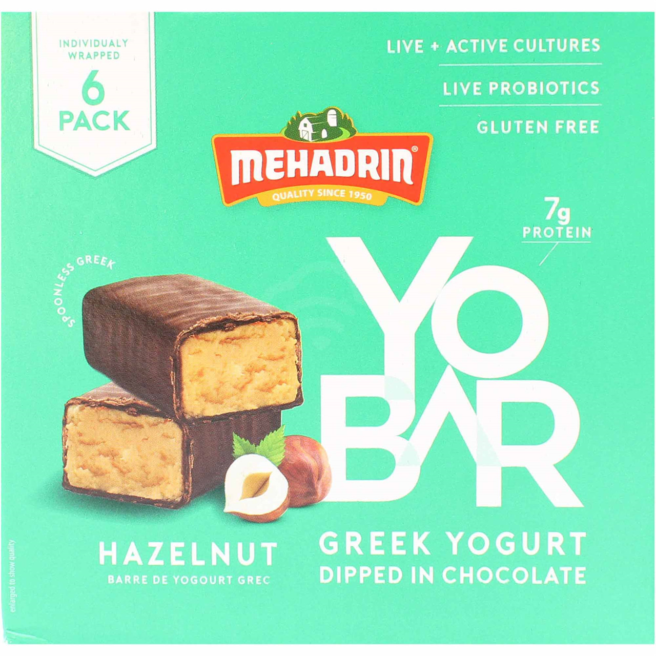 Mehadrin Greek Yogurt Hazelnut Yo Bar, 6 Pack | RocklandKosher.com - Online  Kosher Groceries Delivery and Shipping from Monsey in Upstate New York