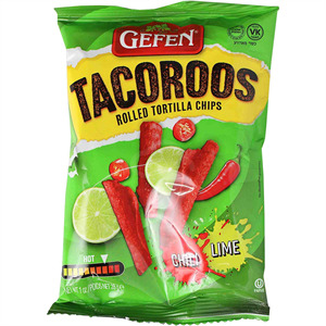 Gefen Tacoroos Tortilla Chips Chili Lime, 1 Oz